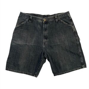 Wrangler Shorts Dark blue Jorts Carpenter Cargo Pockets Baggy Y2k Size 38